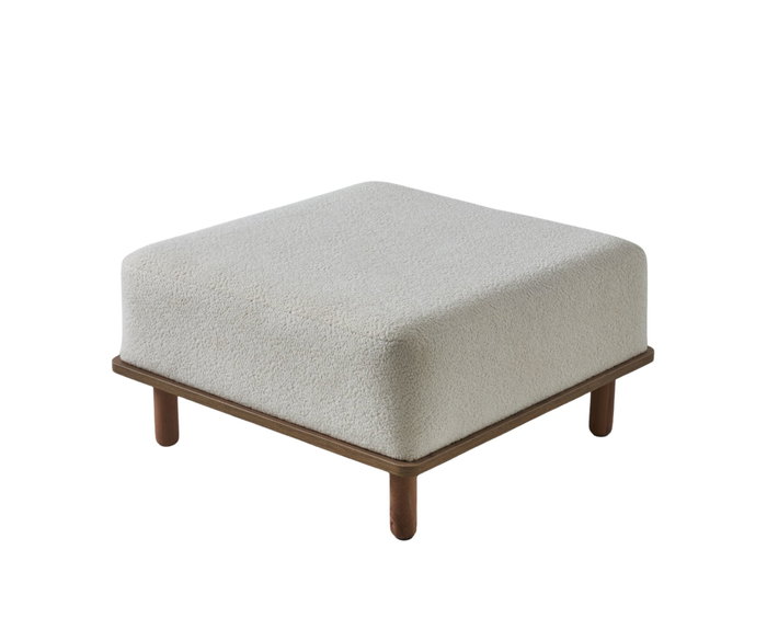 Atelier Del Sofa Puff Texturizado Coco Blanco